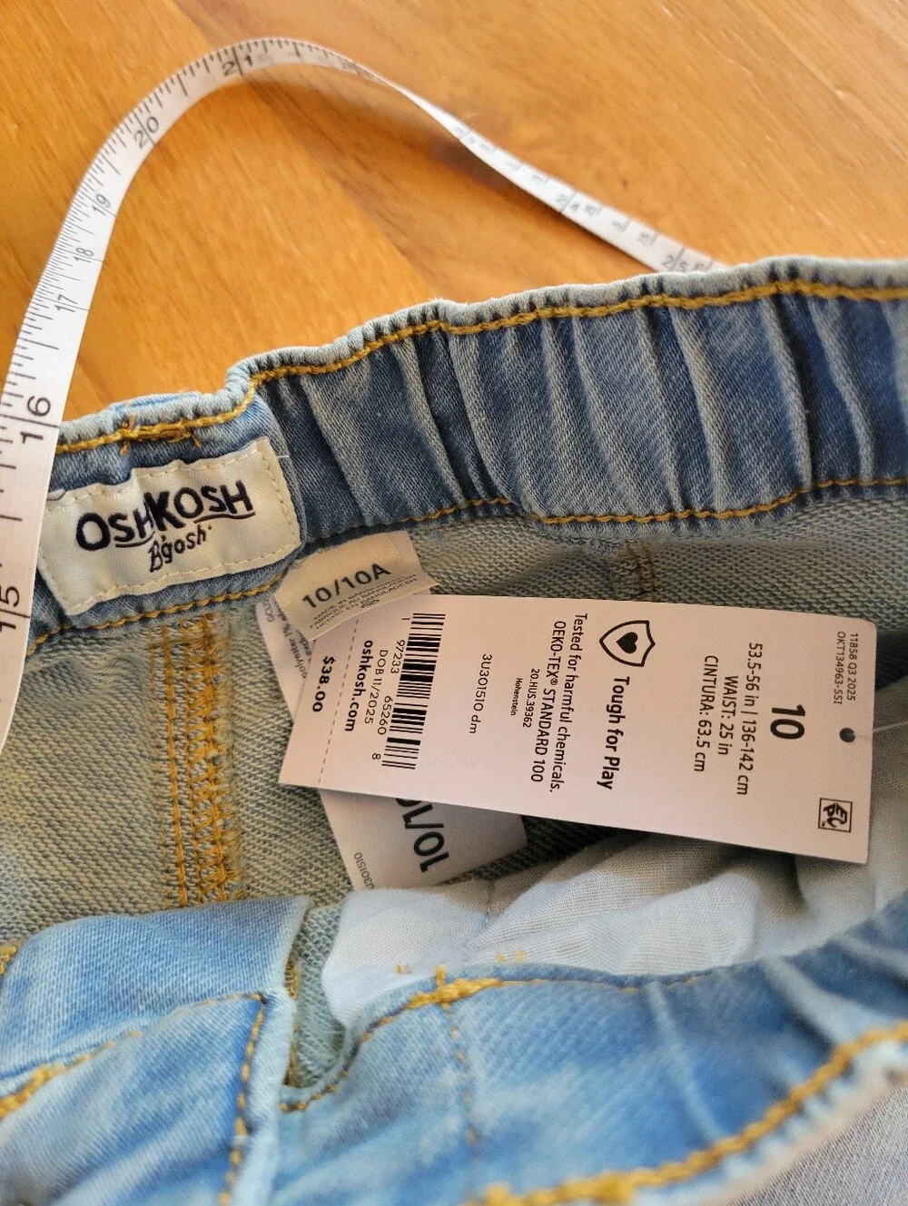 Nwt Girls size 10 jeans - Girls Light Wash Denim Barrel Jeans size 10
